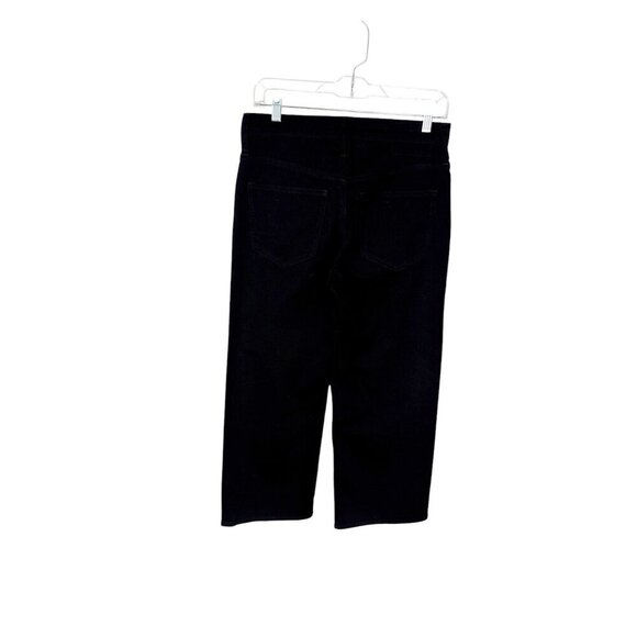 J.Crew Women's 25 Petite 96' Stretch Slim Wide Leg Jeans Black NWT Inseam 24" - Picture 4 of 16